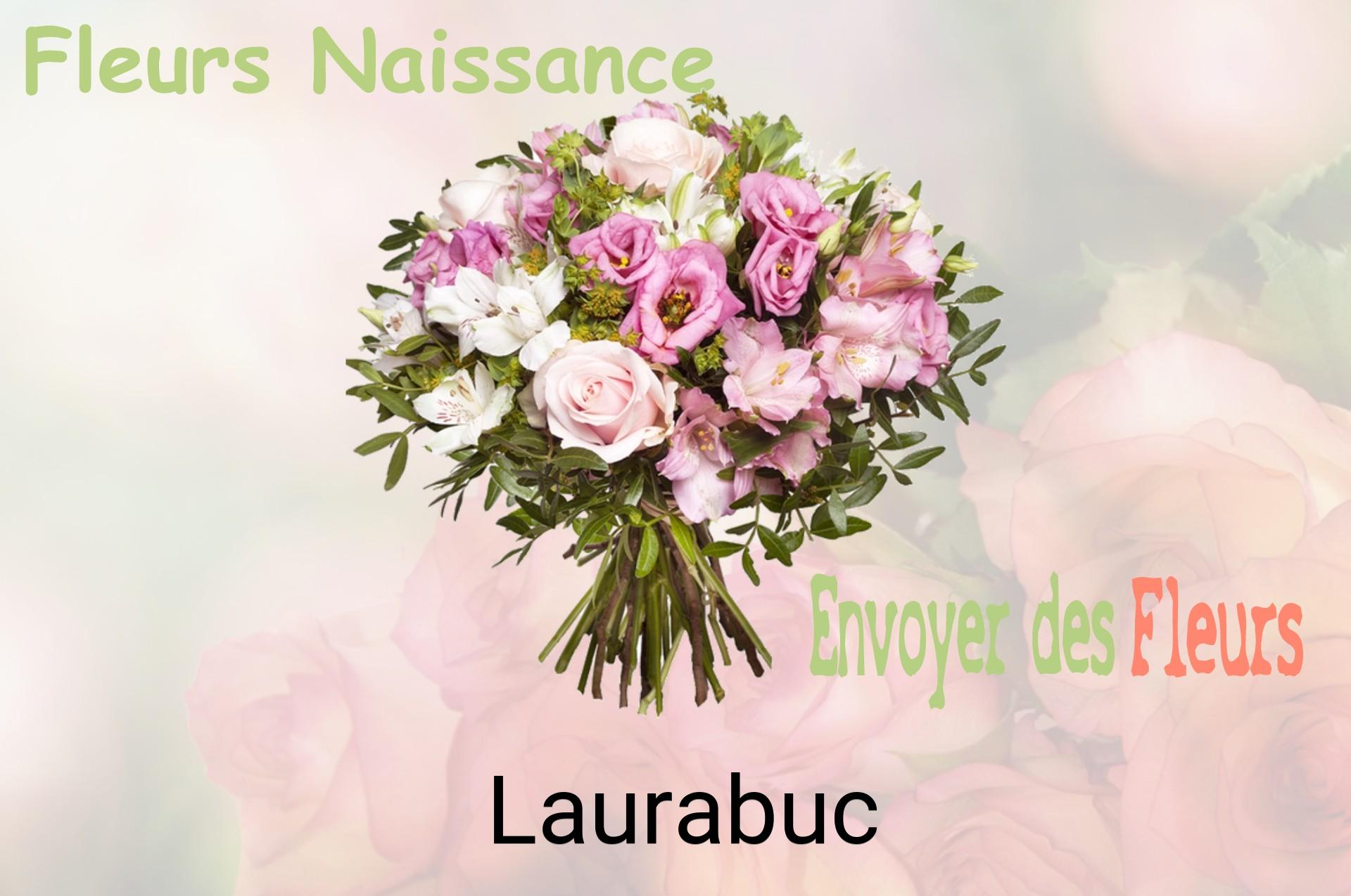 Bouquet de fleurs de naissance livré à Laurabuc